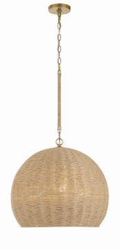 Pendants Fabric Shade by Crystorama ( 60 | JAC-10503-SG Jace ) 