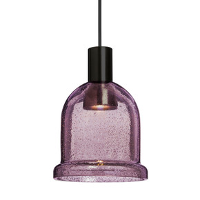Mini Pendants Glass Down by Besa ( 74 | 1XT-KIBAPL-LED-BK Besa Kiba Pendant ) 
