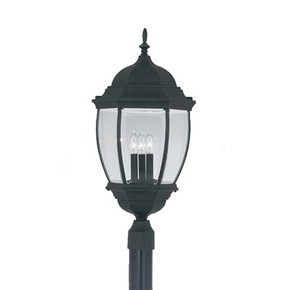 Exterior Post/Pier Head by Designers Fountain ( 43 | 2446-BK Tiverton ) 
