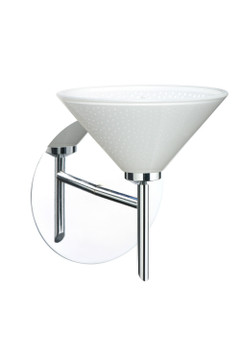 Sconces Single Glass by Besa ( 74 | 1SW-282453-CR Kona ) 