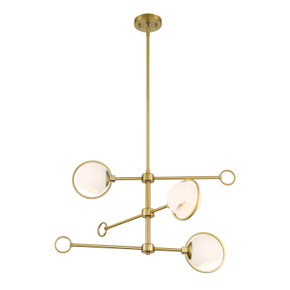 Mid. Chandeliers Glass Down by Designers Fountain ( 43 | D296C-3CH-BG Teatro ) 