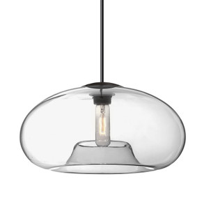 Pendants Glass Down by Besa ( 74 | J-BANA15CL-EDIL-BK Besa Bana 15 Pendant ) 