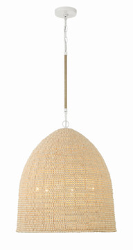 Pendants Fabric Shade by Crystorama ( 60 | JSP-10536-MT Jasper ) 
