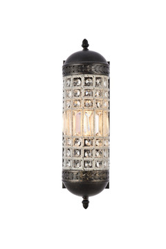 Sconces Single Glass by Elegant Lighting ( 173 | 1205W5DB/RC Olivia ) 
