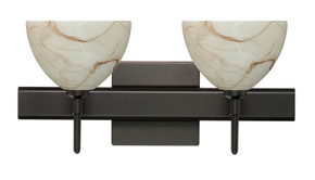 Bathroom Fixtures Two Lights by Besa ( 74 | 2SW-467983-BR-SQ Brella ) 