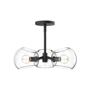 Semi-Flush Mts. Cage by Alora ( 452 | PD548315MBCL Willow ) 