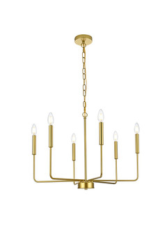 Mid. Chandeliers Candle by Elegant Lighting ( 173 | LD740D26BRA Willa ) 