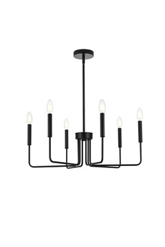 Mid. Chandeliers Candle by Elegant Lighting ( 173 | LD742D26BK Willa ) 
