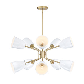 Mid. Chandeliers Metal Shade by Designers Fountain ( 43 | D300M-10CH-BG Biba ) 