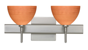 Bathroom Fixtures Two Lights by Besa ( 74 | 2SW-4679CH-SN-SQ Brella ) 