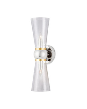Sconces Double Glass by Currey and Company ( 142 | 5800-0059 Byford Collection ) 