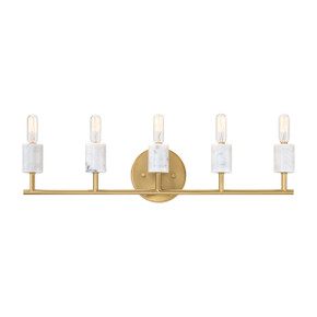 Bathroom Fixtures Five+Lights by Designers Fountain ( 43 | D304C-5B-BG Star Dust ) 