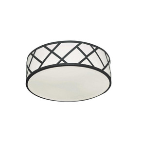 Flush Mounts Drum Shade by AFX Lighting ( 162 | HVNF17LAJUDBK-MS Haven ) 