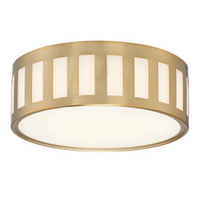 Flush Mounts Drum Shade by Crystorama ( 60 | KEN-2203-VG Kendal ) 
