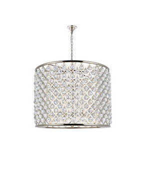 Mid. Chandeliers Drum Shade by Elegant Lighting ( 173 | 1206D35PN/RC Madison ) 