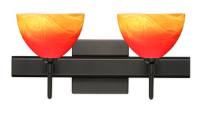 Bathroom Fixtures Two Lights by Besa ( 74 | 2SW-4679SL-BR-SQ Brella ) 