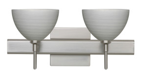 Bathroom Fixtures Two Lights by Besa ( 74 | 2SW-4679TN-SN-SQ Brella ) 