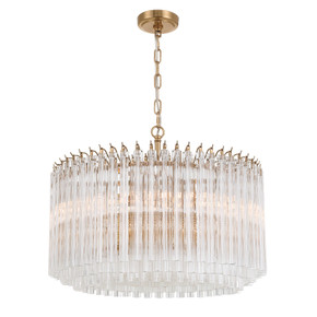 Mid. Chandeliers Glass Down by Crystorama ( 60 | LOF-5007-AG Lofton ) 