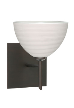 Sconces Single Glass by Besa ( 74 | 1SW-4679KR-BR-SQ Brella ) 