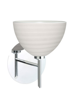 Sconces Single Glass by Besa ( 74 | 1SW-4679KR-CR Brella ) 