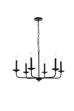 Mid. Chandeliers Candle by Elegant Lighting ( 173 | LD812D30BK Cohen ) 