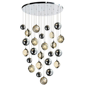 Large Chandeliers Glass Shade by CWI Lighting ( 401 | 1673P24-13-613 Salvador ) 