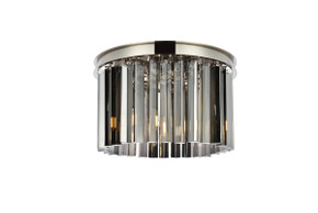 Flush Mounts Drum Shade by Elegant Lighting ( 173 | 1208F16PN-SS/RC Sydney ) 