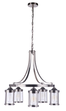 Mid. Chandeliers Glass Down by Craftmade ( 46 | 55325-BNK Elliot ) 