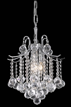 Mini Chandeliers Glass Shade by Elegant Lighting ( 173 | LD8200D12C Amelia ) 