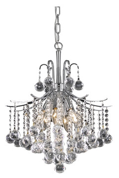 Mini Chandeliers Glass Shade by Elegant Lighting ( 173 | LD8200D17C Amelia ) 