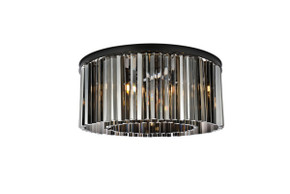 Flush Mounts Drum Shade by Elegant Lighting ( 173 | 1208F31MB-SS/RC Sydney ) 
