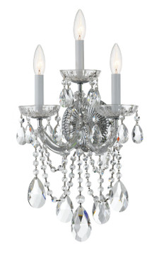 Sconces Triple Candle by Crystorama ( 60 | 4423-CH-CL-MWP Maria Theresa ) 