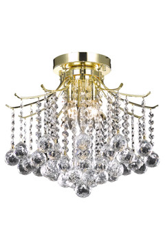 Semi-Flush Mts. Empire/Basket by Elegant Lighting ( 173 | LD8200F17G Amelia ) 