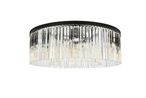 Flush Mounts Drum Shade by Elegant Lighting ( 173 | 1208F43MB/RC Sydney ) 