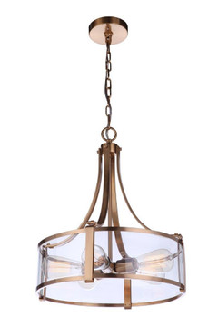 Mini Chandeliers Glass Shade by Craftmade ( 46 | 55395-SB Elliot ) 