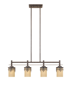 Linear/Island 4 Light + by Designers Fountain ( 43 | 82138-WM Mission Ridge ) 