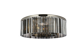 Flush Mounts Drum Shade by Elegant Lighting ( 173 | 1208F43PN-SS/RC Sydney ) 