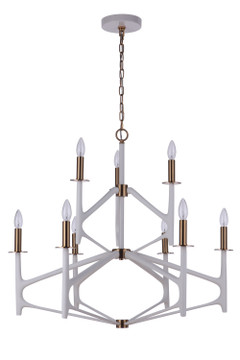 Mid. Chandeliers Candle by Craftmade ( 46 | 55529-MWWSB The Reserve ) 