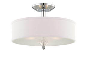 Semi-Flush Mts. Drum Shade by Designers Fountain ( 43 | 84211-CH Palatial ) 