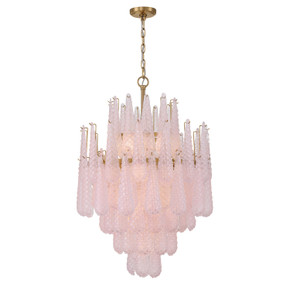Mid. Chandeliers Glass Down by Crystorama ( 60 | OLL-6006-AG-BH Ollie ) 