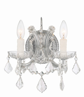 Sconces Double Candle by Crystorama ( 60 | 4472-CH-CL-MWP Maria Theresa ) 