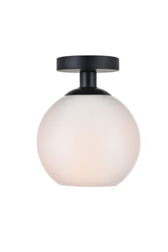 Flush Mounts Glass Down by Elegant Lighting ( 173 | LD2205BK BAXTER ) 