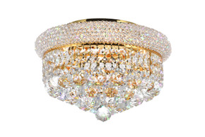 Flush Mounts Drum Shade by CWI Lighting ( 401 | 8001C14G Empire ) 