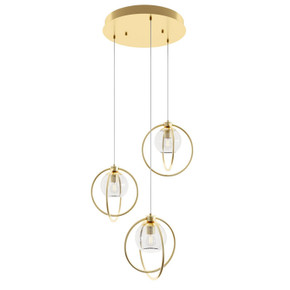 Pendants Multi-port/Cascade by AFX Lighting ( 162 | JAMP12MBSBRND3 Jamie ) 