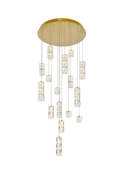 Pendants Glass Down by Elegant Lighting ( 173 | 3500D28G Polaris ) 