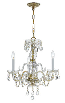 Mini Chandeliers Candle by Crystorama ( 60 | 5044-PB-CL-MWP Traditional Crystal ) 