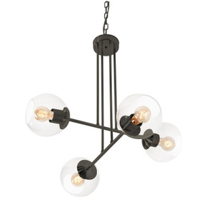 Mid. Chandeliers Glass Down by AFX Lighting ( 162 | JAMP25MBBK Jamie ) 