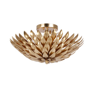 Semi-Flush Mts. Bowl Style by Crystorama ( 60 | 505-GA Broche ) 