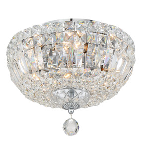 Flush Mounts Bowl Style by Crystorama ( 60 | ROS-A1004-CH-CL-MWP Roslyn ) 