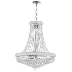 Mid. Chandeliers Glass Down by CWI Lighting ( 401 | 8001P28C Empire ) 
